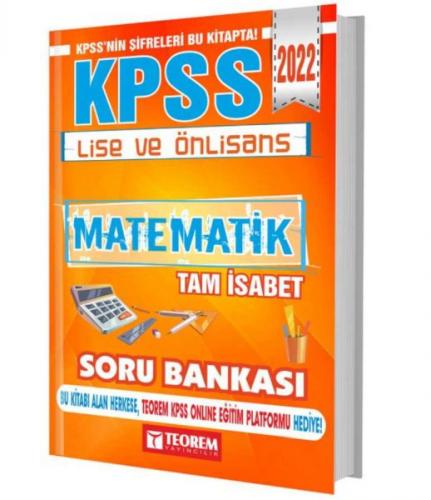 Kurye Kitabevi - Teorem 2022 KPSS Lise Ön Lisans Matematik Tam İsabet 