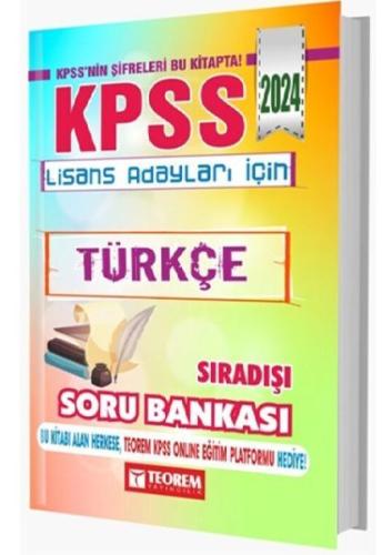 Kurye Kitabevi - Teorem Yayınları 2024 KPSS Türkçe Sıradışı Soru Banka