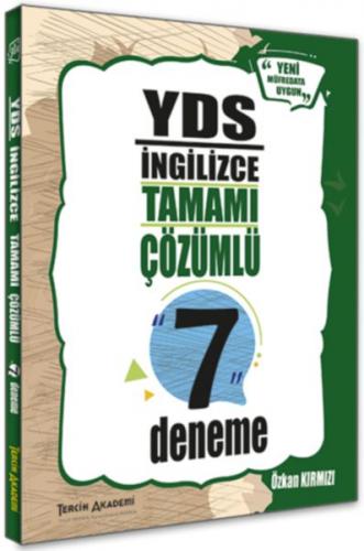 Kurye Kitabevi - Tercih Akademi YDS İngilizce Tamamı Çözümlü 7 Deneme-