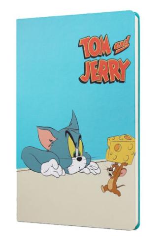 Kurye Kitabevi - Tom And Jerry Peynir Sert Kapak Butik Defter Mavi