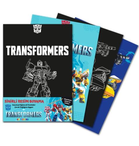 Kurye Kitabevi - Transformers Sihirli Resim Boyama – Ahşap Kalem Hediy