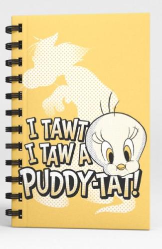 Kurye Kitabevi - Tweety I Tawt I Taw a Puddy Tat Spiralli Defter Açık 