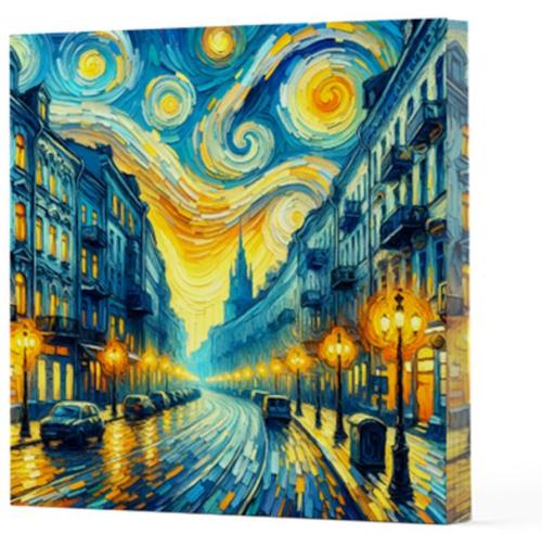 Kurye Kitabevi - Van Gogh 6 Sokak - Çizgisiz Yan Boyamalı Defter