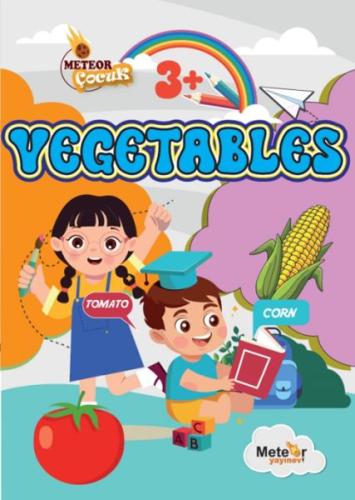 Kurye Kitabevi - Vegetables (Sebzeler) Türkçe – İngilizce Boyama Kitab