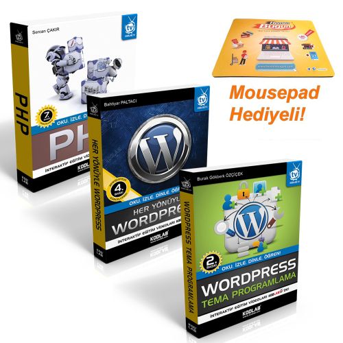 Kurye Kitabevi - Wordpress Programlama Seti 3 Kitap Takım