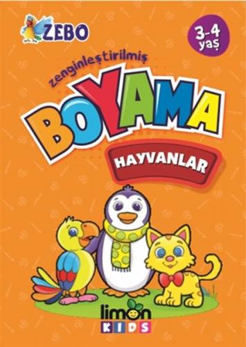 Kurye Kitabevi - Zenginleştirilmiş Boyama - Hayvanlar 3-4 Yaş